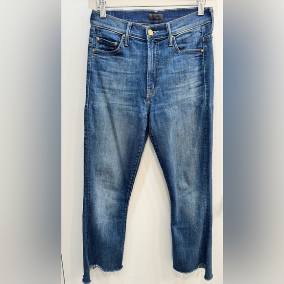 MOTHER Denim The Insider Crop Step Fray- Not Rough Enough Size 26 - Picture 6 of 11